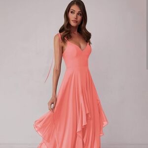 Azazie Barbie Coral PINK dress